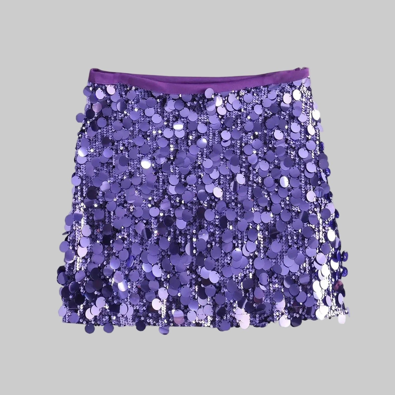 Sequin Mini Skirt - Sparkly Party Skirt for Women - Red, Silver, Black, Pink, Purple, Gold