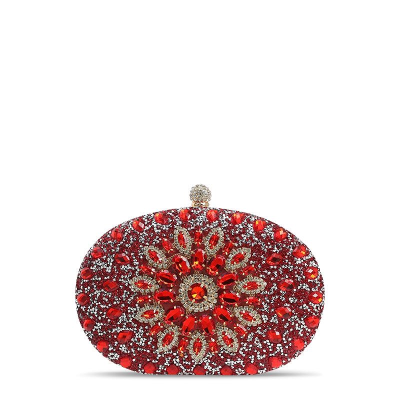 Crystal Evening Clutch Purse - Rhinestone Handbag for Women, Party Prom Wedding
