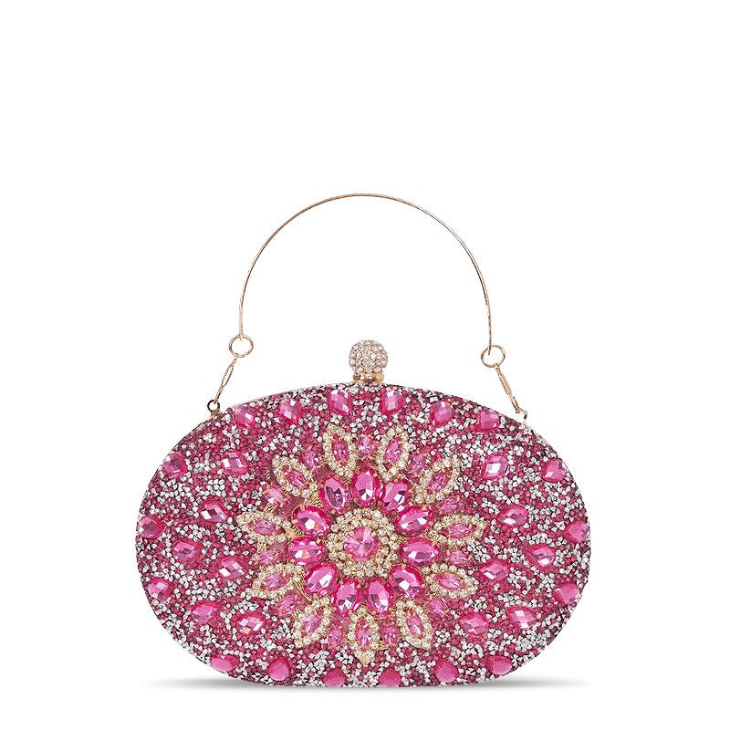 Crystal Evening Clutch Purse - Rhinestone Handbag for Women, Party Prom Wedding