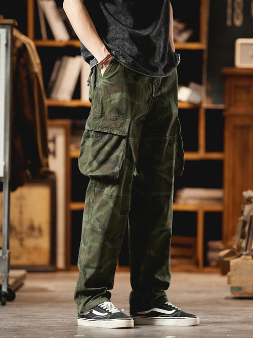 Avery Men's Cargo Pants | 97% Cotton, Vintage Camo