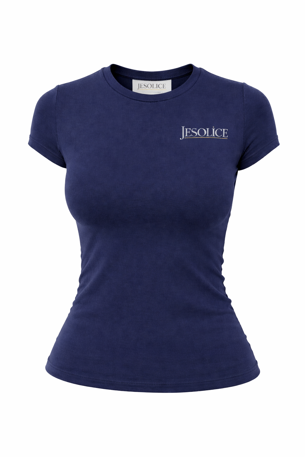 JESOLICE Everyday Fitted Crop Tee