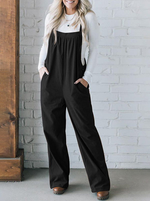 Luna Women's Jean Overalls | Soft Ribbed Corduroy, Adjustable Straps