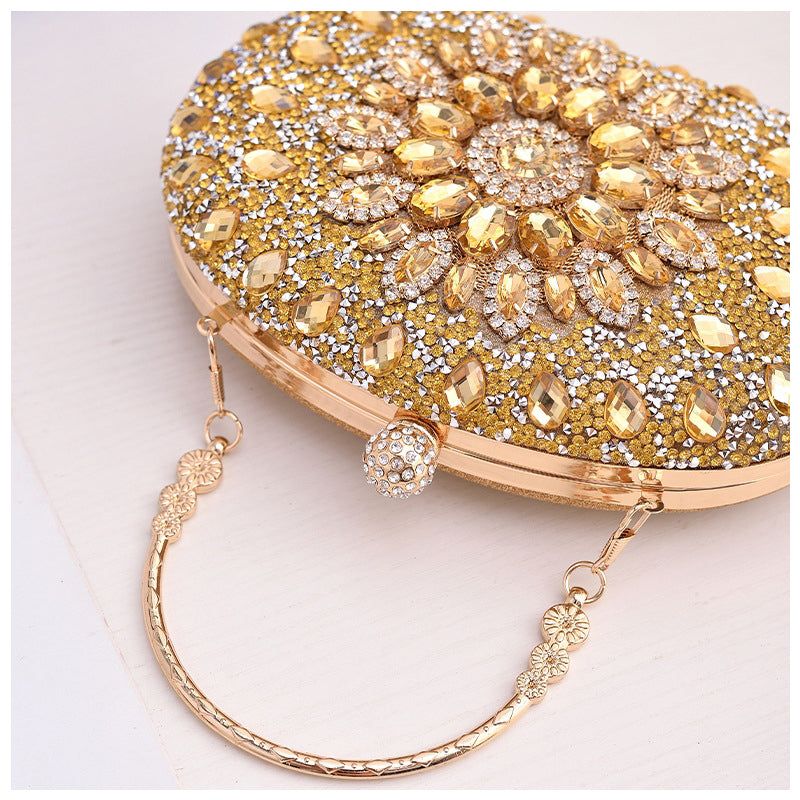 Crystal Evening Clutch Purse - Rhinestone Handbag for Women, Party Prom Wedding